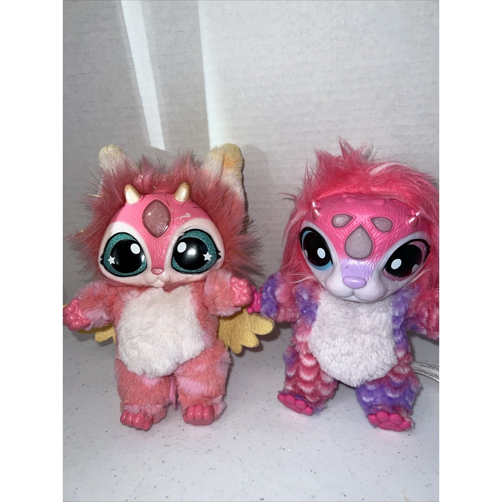 Lot Of 2 Magic‎ Mixies Plush Pink And Purple Interactive  No Cauldron